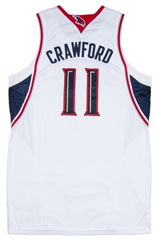 2009-2010 Jamal Crawford Game Used Atlanta Hawks White Home  Playoff Jersey (MeiGray)